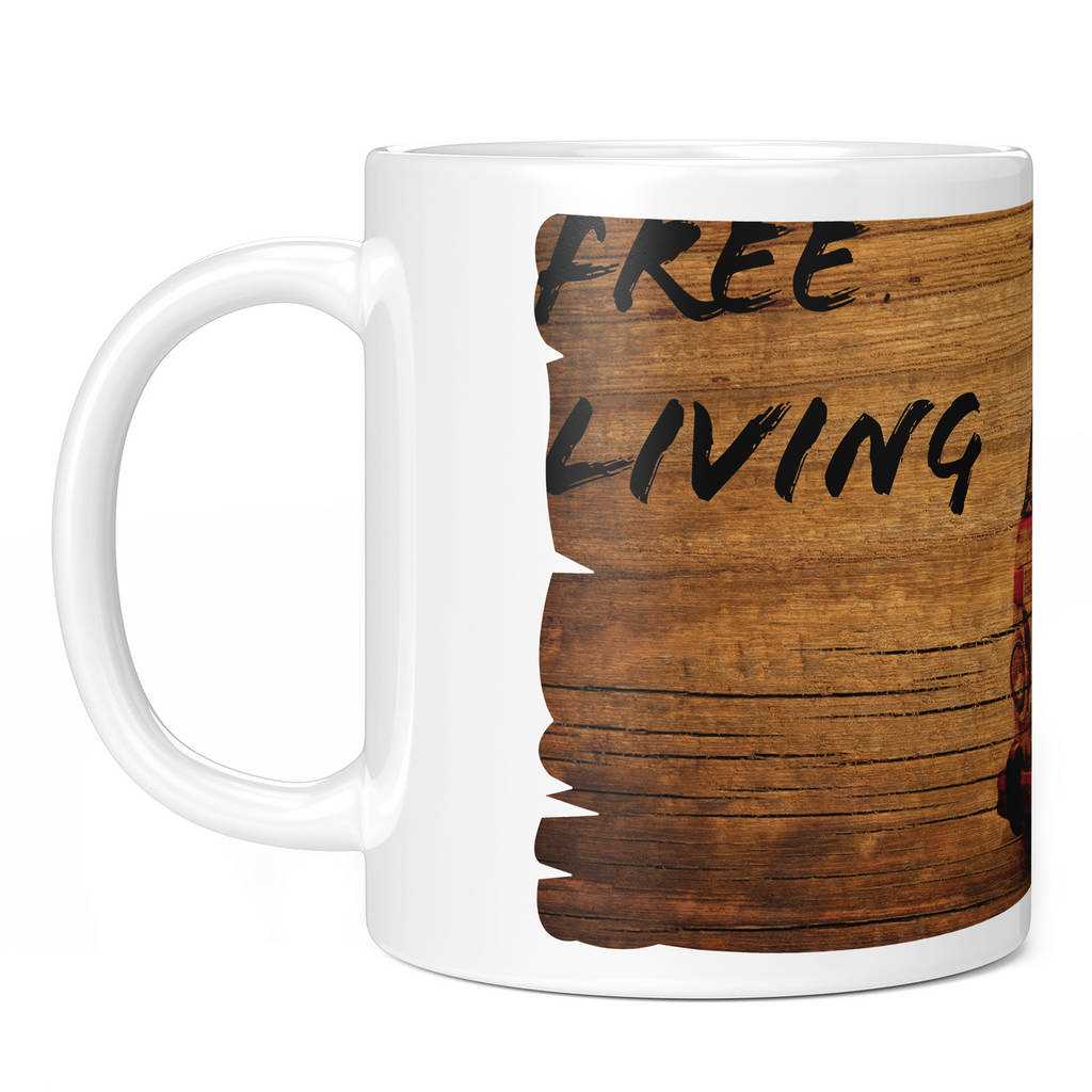 CAMPER VAN FREE LIVING 11oz NOVELTY MUG Mugs