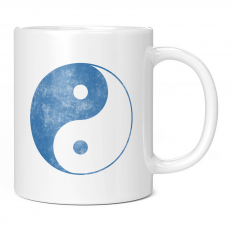 YIN YANG DISTRESSED PRINT 11OZ NOVELTY MUG