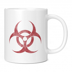 BIOHAZARD DISTRESSED PRINT 11OZ NOVELTY MUG