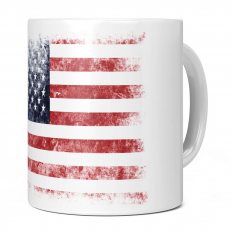STARS AND STRIPES DISTRESSED FLAG 11OZ NOVELTY MUG