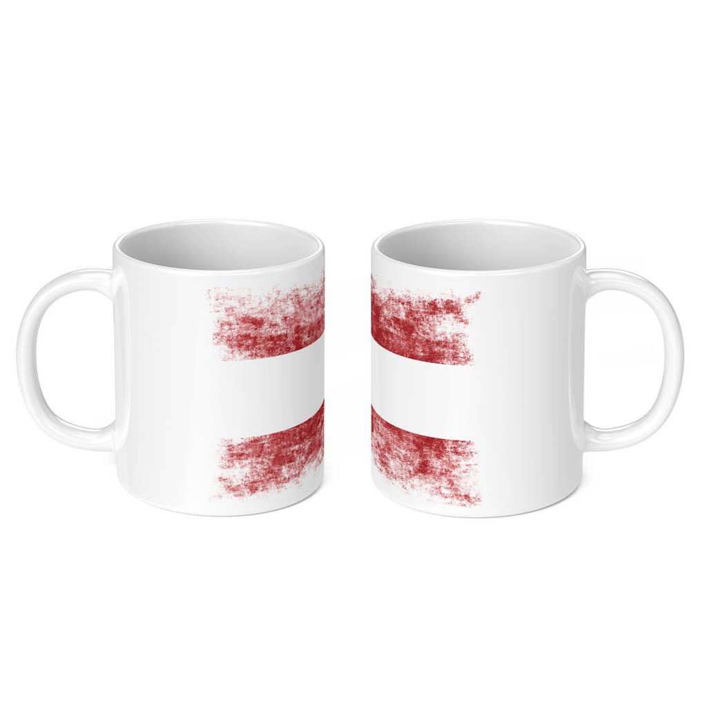 AUSTRIA DISTRESSED FLAG 11oz NOVELTY MUG Mugs