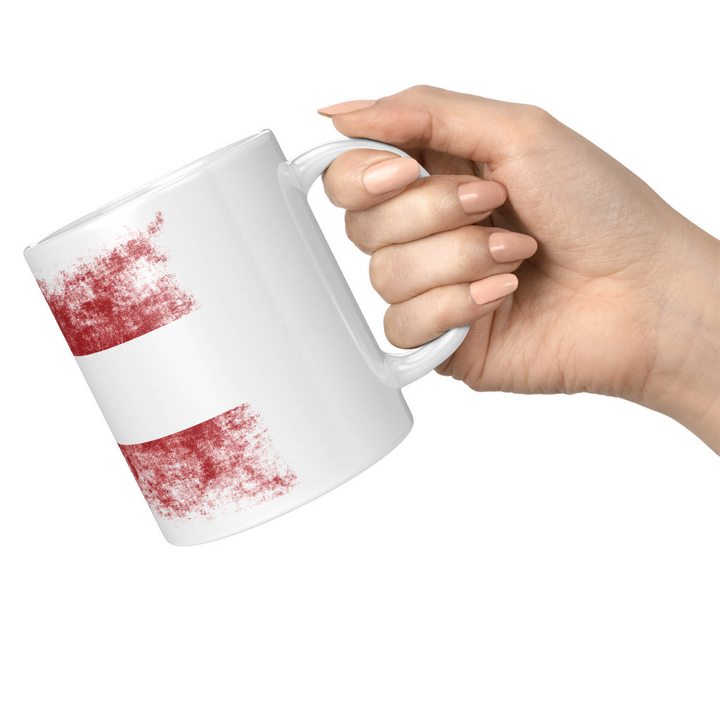 AUSTRIA DISTRESSED FLAG 11oz NOVELTY MUG Mugs