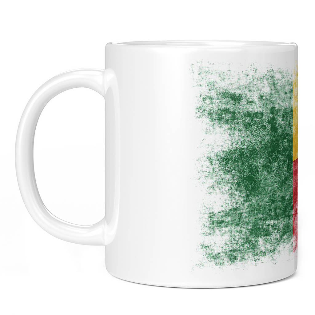 BENIN DISTRESSED FLAG 11oz NOVELTY MUG Mugs