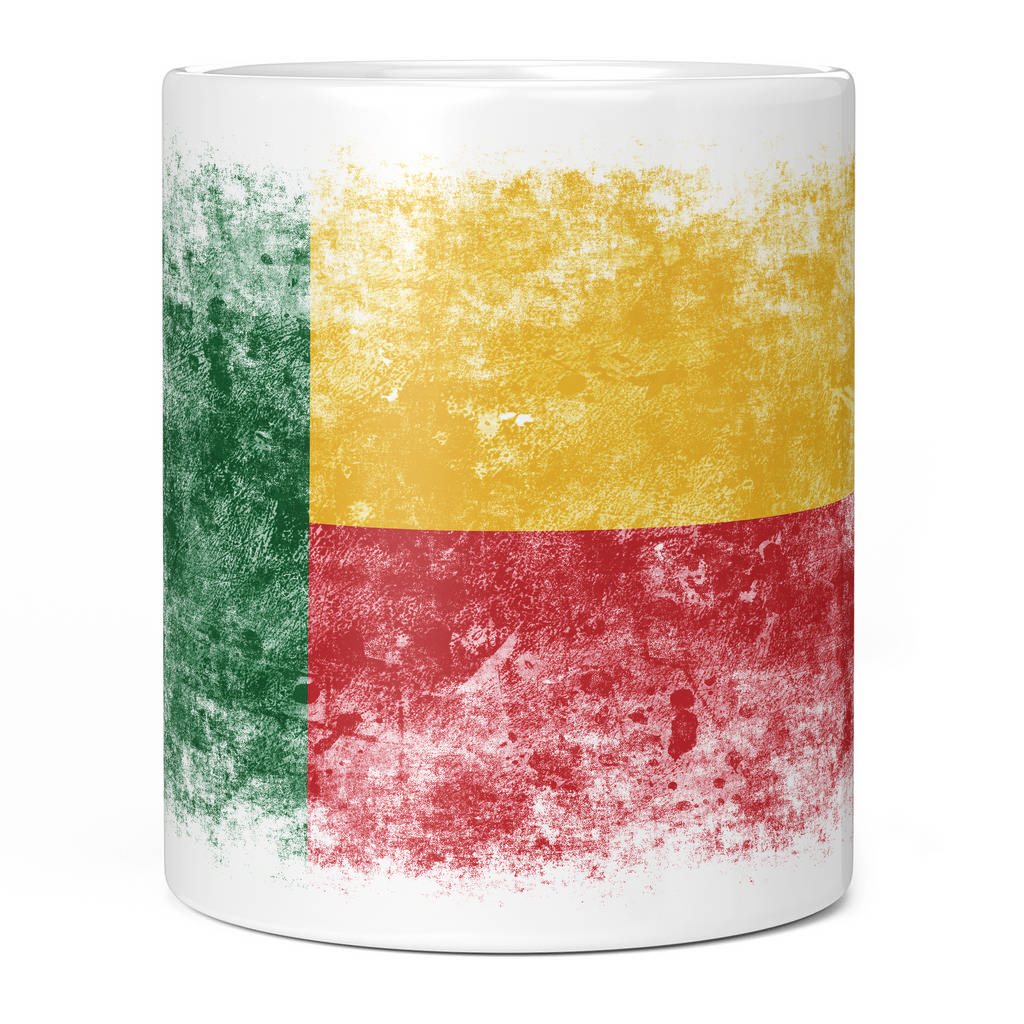 BENIN DISTRESSED FLAG 11oz NOVELTY MUG Mugs