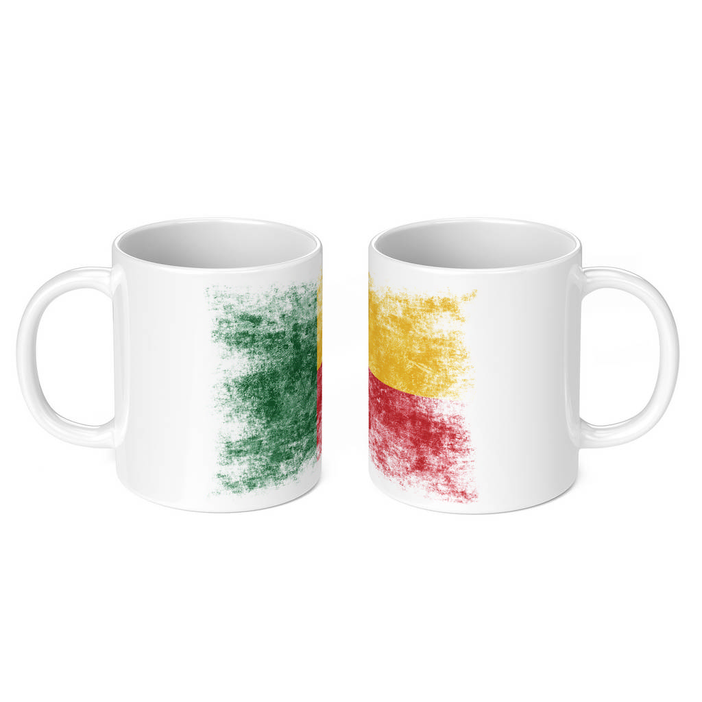 BENIN DISTRESSED FLAG 11oz NOVELTY MUG Mugs