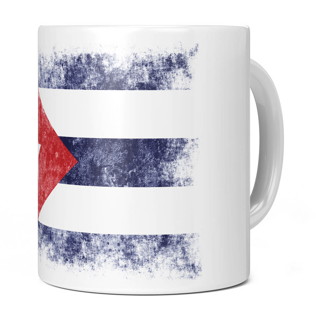 CUBA DISTRESSED FLAG 11OZ NOVELTY MUG