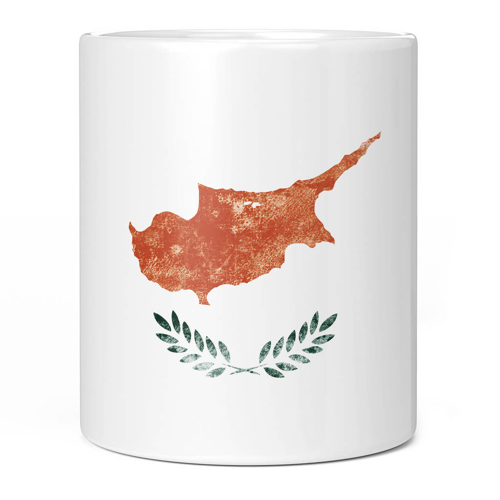 CYPRUS DISTRESSED FLAG 11oz NOVELTY MUG Mugs