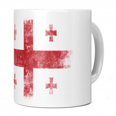 GEORGIA DISTRESSED FLAG 11OZ NOVELTY MUG