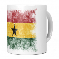 GHANA DISTRESSED FLAG 11OZ NOVELTY MUG