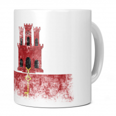 GIBRALTAR DISTRESSED FLAG 11OZ NOVELTY MUG