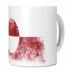 GREENLAND DISTRESSED FLAG 11OZ NOVELTY MUG