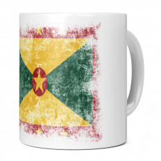 GRENADA DISTRESSED FLAG 11OZ NOVELTY MUG