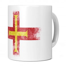 GUERNSEY DISTRESSED FLAG 11OZ NOVELTY MUG