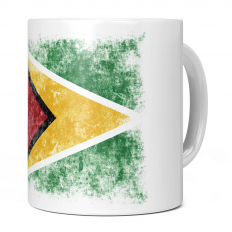 GUYANA DISTRESSED FLAG 11OZ NOVELTY MUG