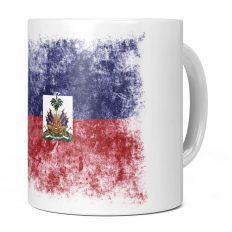 HAITI DISTRESSED FLAG 11OZ NOVELTY MUG