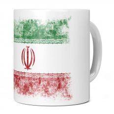 IRAN DISTRESSED FLAG 11OZ NOVELTY MUG
