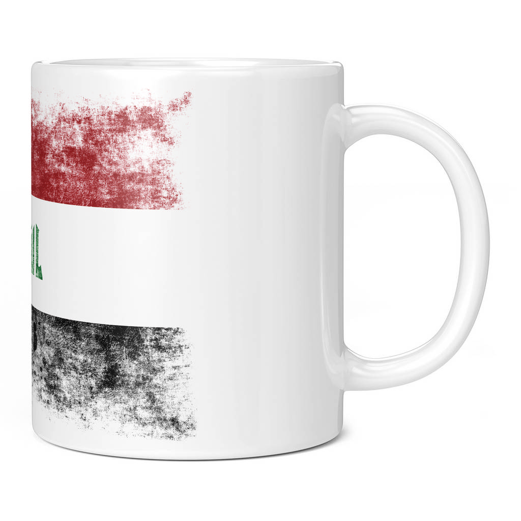 IRAQ DISTRESSED FLAG 11oz NOVELTY MUG Mugs