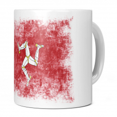ISLE OF MAN DISTRESSED FLAG 11OZ NOVELTY MUG