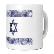 ISRAEL DISTRESSED FLAG 11OZ NOVELTY MUG