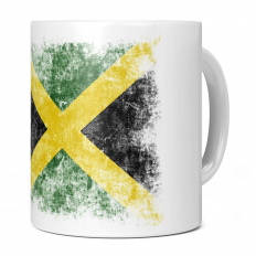 JAMAICA DISTRESSED FLAG 11OZ NOVELTY MUG