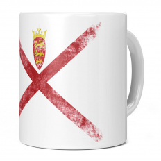 JERSEY DISTRESSED FLAG 11OZ NOVELTY MUG