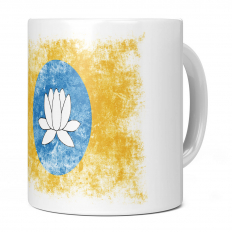 KALMYKIA DISTRESSED FLAG 11OZ NOVELTY MUG