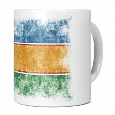 KARAKALPAKSTAN DISTRESSED FLAG 11OZ NOVELTY MUG