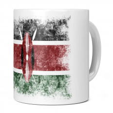 KENYA DISTRESSED FLAG 11OZ NOVELTY MUG