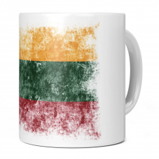 LITHUANIA DISTRESSED FLAG 11OZ NOVELTY MUG