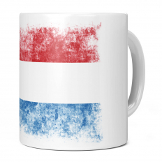 LUXEMBOURG DISTRESSED FLAG 11OZ NOVELTY MUG