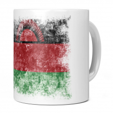 MALAWI DISTRESSED FLAG 11OZ NOVELTY MUG