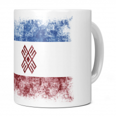 MARI EL DISTRESSED FLAG 11OZ NOVELTY MUG