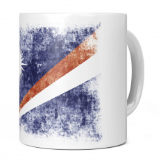 MARSHALL ISLANDS DISTRESSED FLAG 11OZ NOVELTY MUG