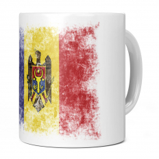 MOLDOVA DISTRESSED FLAG 11OZ NOVELTY MUG