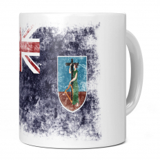 MONTSERRAT DISTRESSED FLAG 11OZ NOVELTY MUG