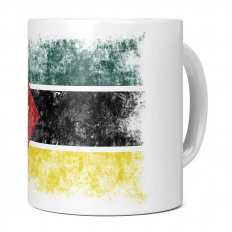 MOZAMBIQUE DISTRESSED FLAG 11OZ NOVELTY MUG