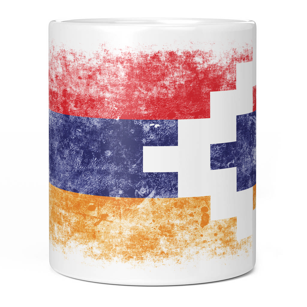 NAGORNO-KARABAKH REPUBLIC DISTRESSED FLAG 11oz NOVELTY MUG Mugs