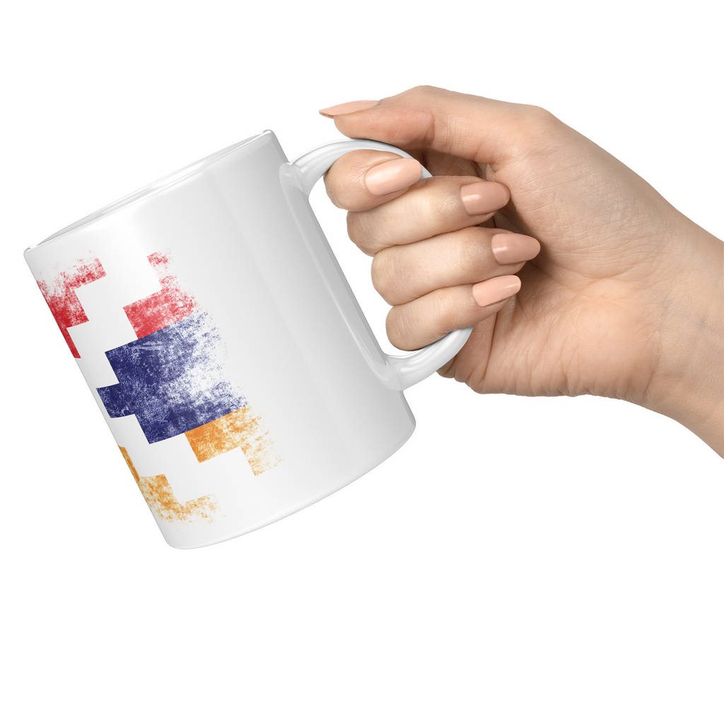 NAGORNO-KARABAKH REPUBLIC DISTRESSED FLAG 11oz NOVELTY MUG Mugs