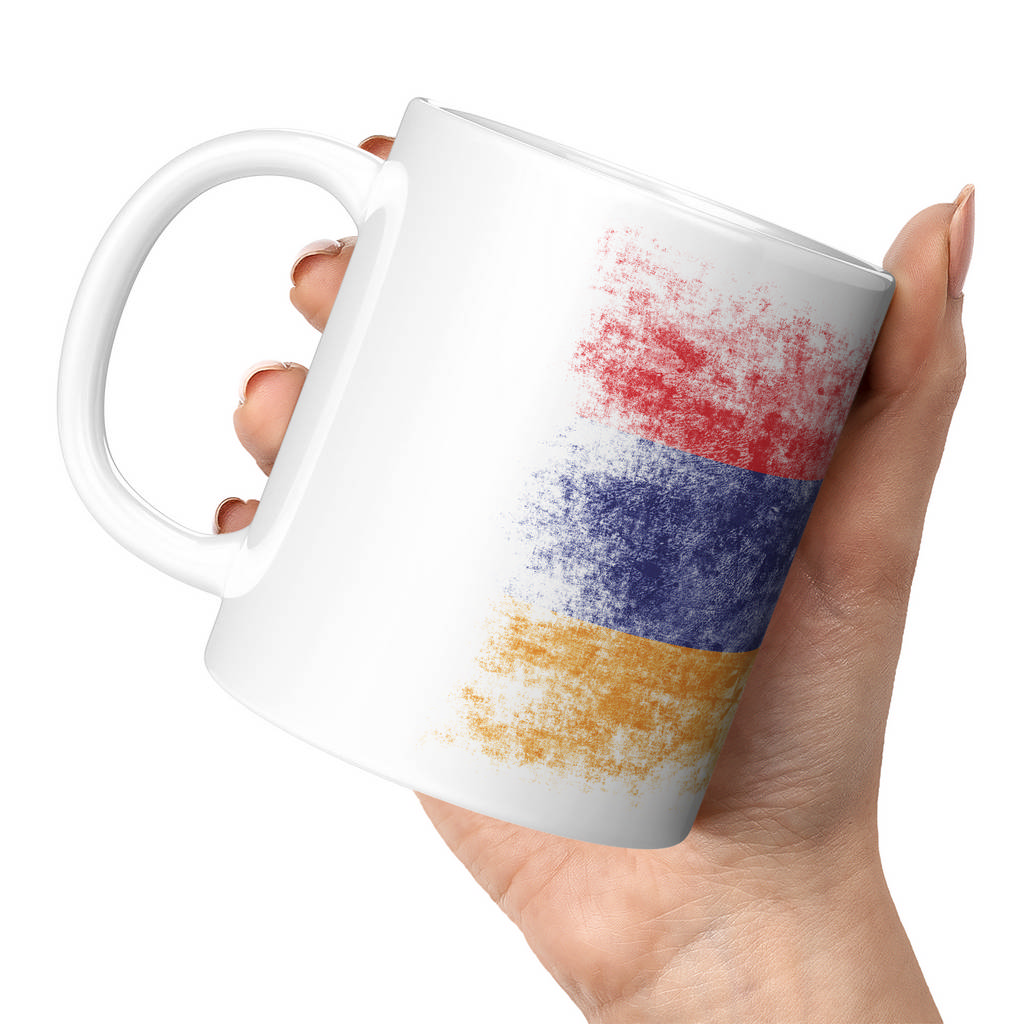 NAGORNO-KARABAKH REPUBLIC DISTRESSED FLAG 11oz NOVELTY MUG Mugs
