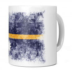 NAURU DISTRESSED FLAG 11OZ NOVELTY MUG