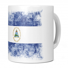 NICARAGUA DISTRESSED FLAG 11OZ NOVELTY MUG