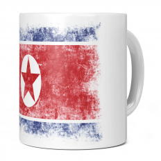 NORTH KOREA DISTRESSED FLAG 11OZ NOVELTY MUG