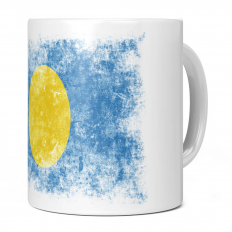 PALAU DISTRESSED FLAG 11OZ NOVELTY MUG