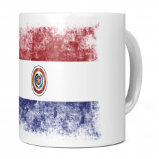 PARAGUAY DISTRESSED FLAG 11OZ NOVELTY MUG
