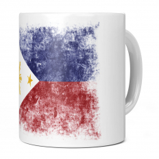 PHILIPPINES DISTRESSED FLAG 11OZ NOVELTY MUG