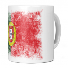 PORTUGAL DISTRESSED FLAG 11OZ NOVELTY MUG