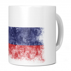 RUSSIA DISTRESSED FLAG 11OZ NOVELTY MUG