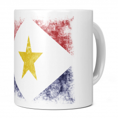 SABA DISTRESSED FLAG 11OZ NOVELTY MUG