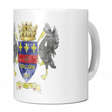 SAINT BARTHELEMY DISTRESSED FLAG 11OZ NOVELTY MUG
