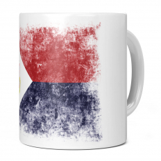 SAINT MARTIN DISTRESSED FLAG 11OZ NOVELTY MUG